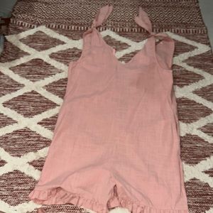 Salmon pink, looks like a dress but has buoy in short with pockets!! New.